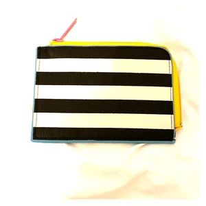 Mini Black and White Striped Sephora Cardholder